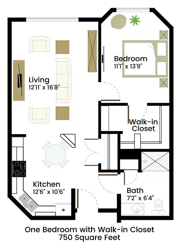 1BR | 1BA