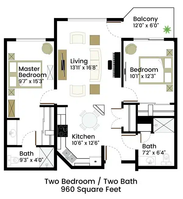 2BR | 2BA